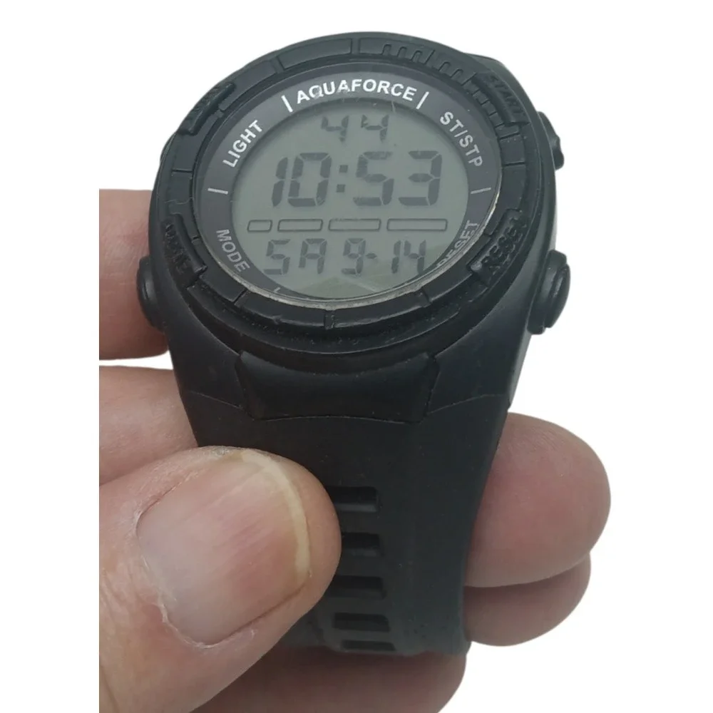 AQUAFORCE Multi‎ Function Digital Watch with Band 50M Water Resistant, Pre-owned